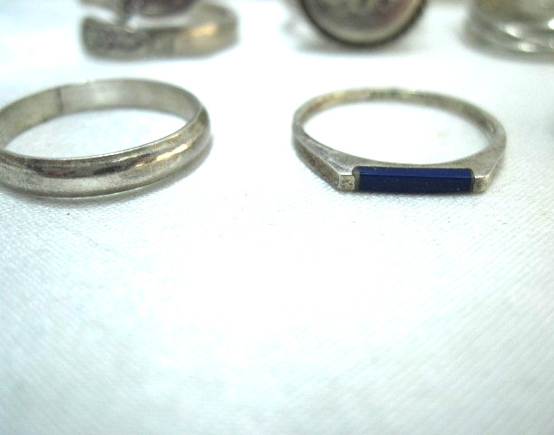 Women’s Sterling Rings Assortment – 8 Rings – 30g total