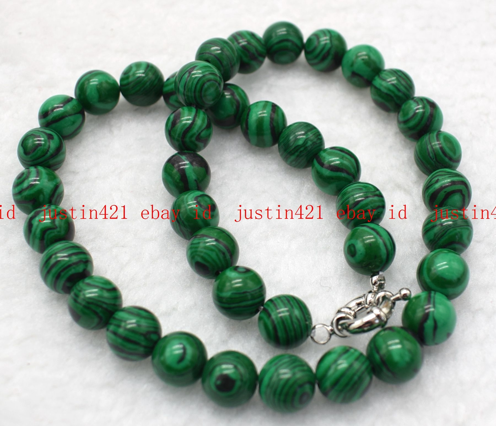 Fashion 6/8/10/12mm Green Malachite Gems Round Beads Necklace Bracelet Earrings