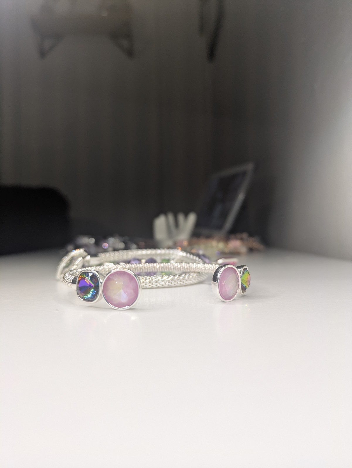 Bomb Party Spring 2024 Stacks Sparkling Confidence Bracelets RBP6903 Purple