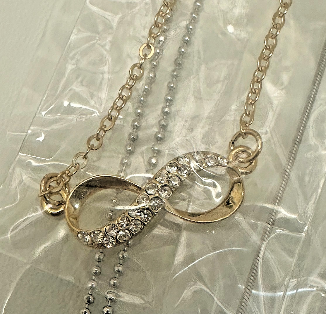 New 20pcs Lot Crystal Charm Pendant Necklaces Jewelry #56 Heart Snowflake Key