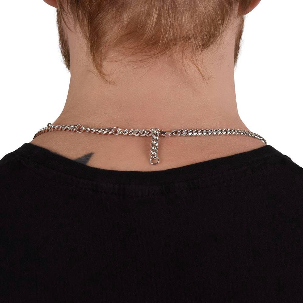 To My Grandson Cuban Link Chain Necklace from Grandpa Birthday Graduation Gift