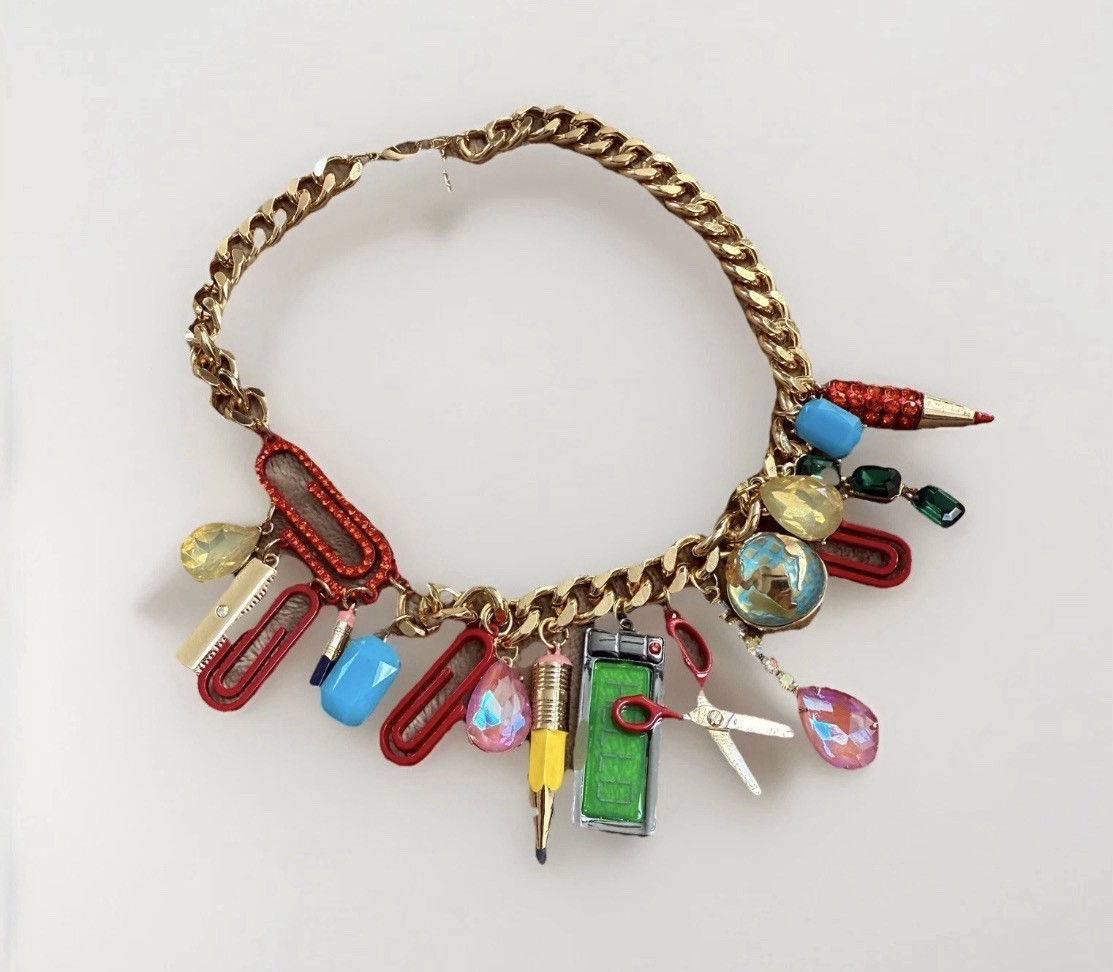 Betsey Johnson Necklace Statement Colorful Charm Back To School NWT