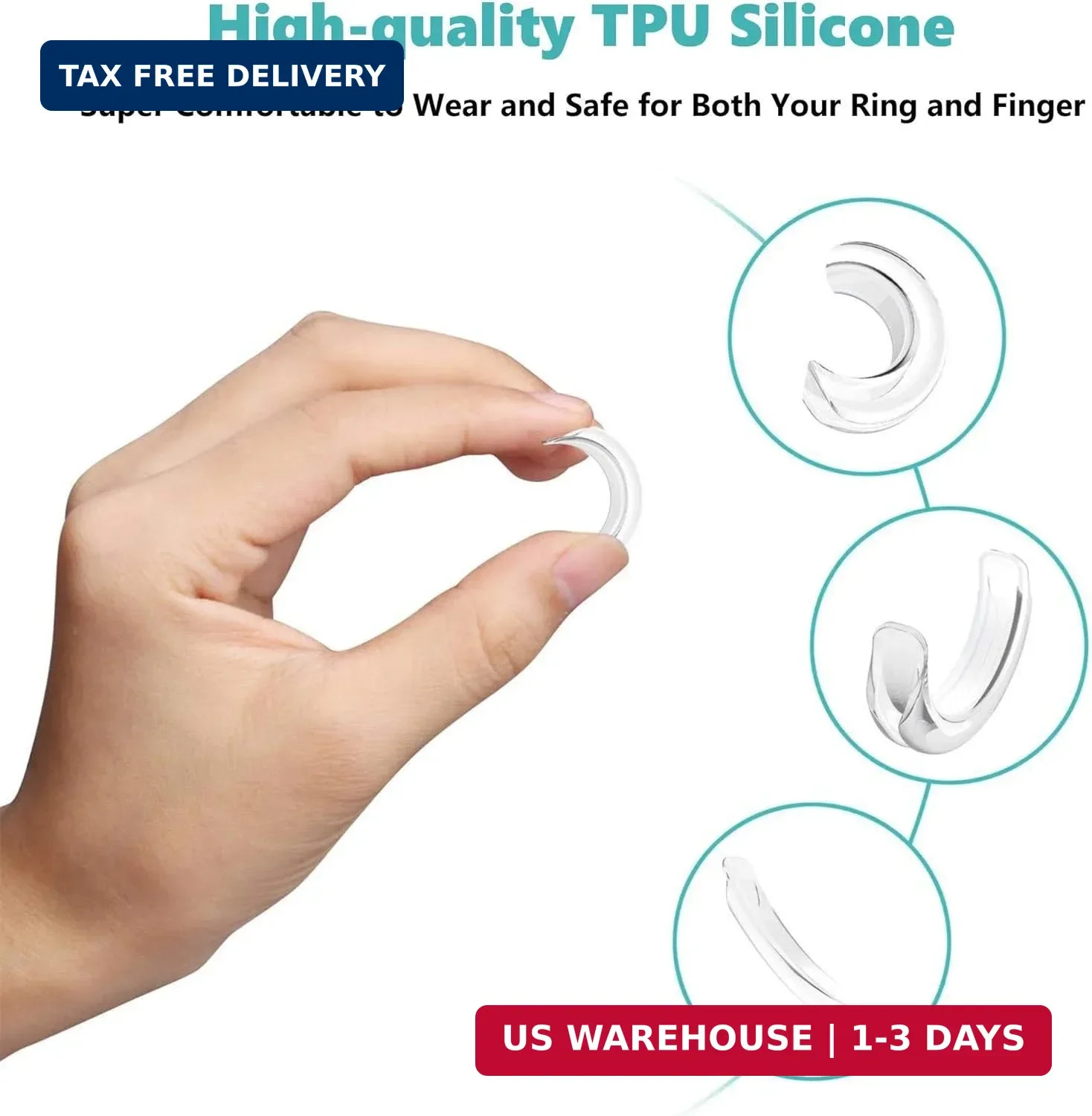 Invisible Ring Size Adjuster for Loose Rings Ring Adjuster Fit Any Rings, Assort