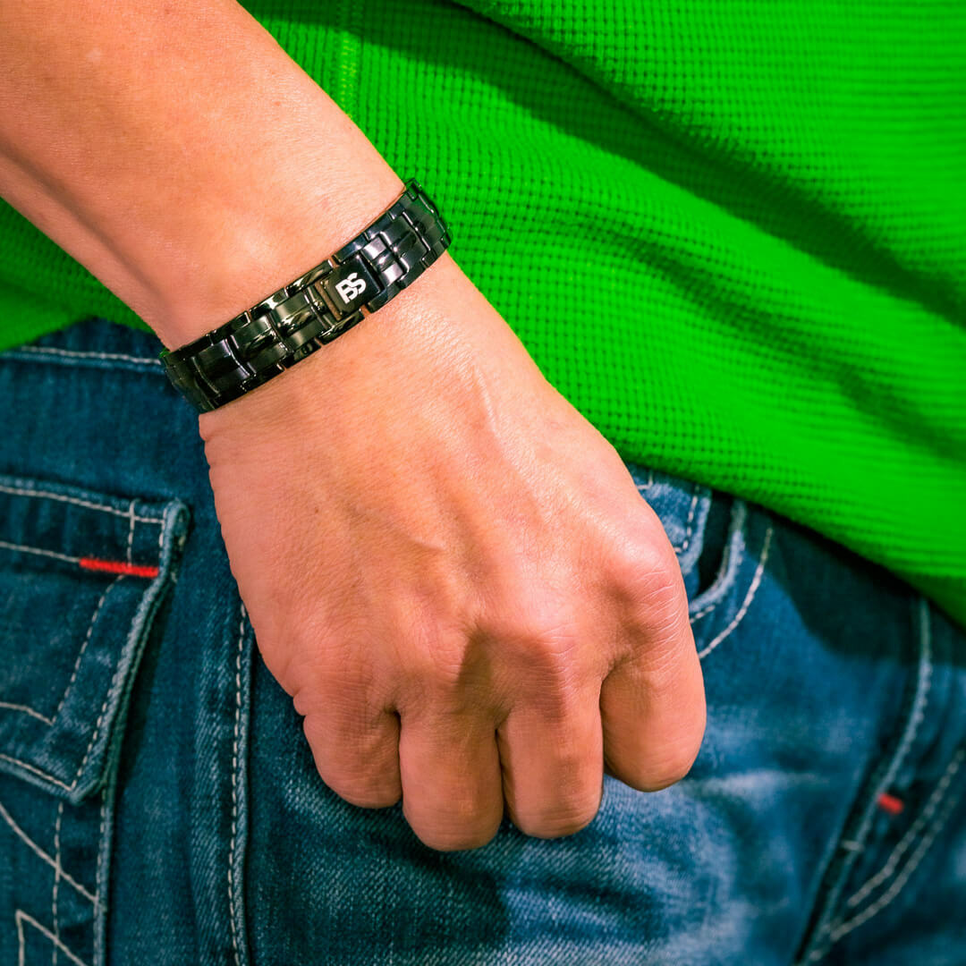 Magnetic Bracelet men 4 Elements Arthritis Pain Relief Balance Energy Power