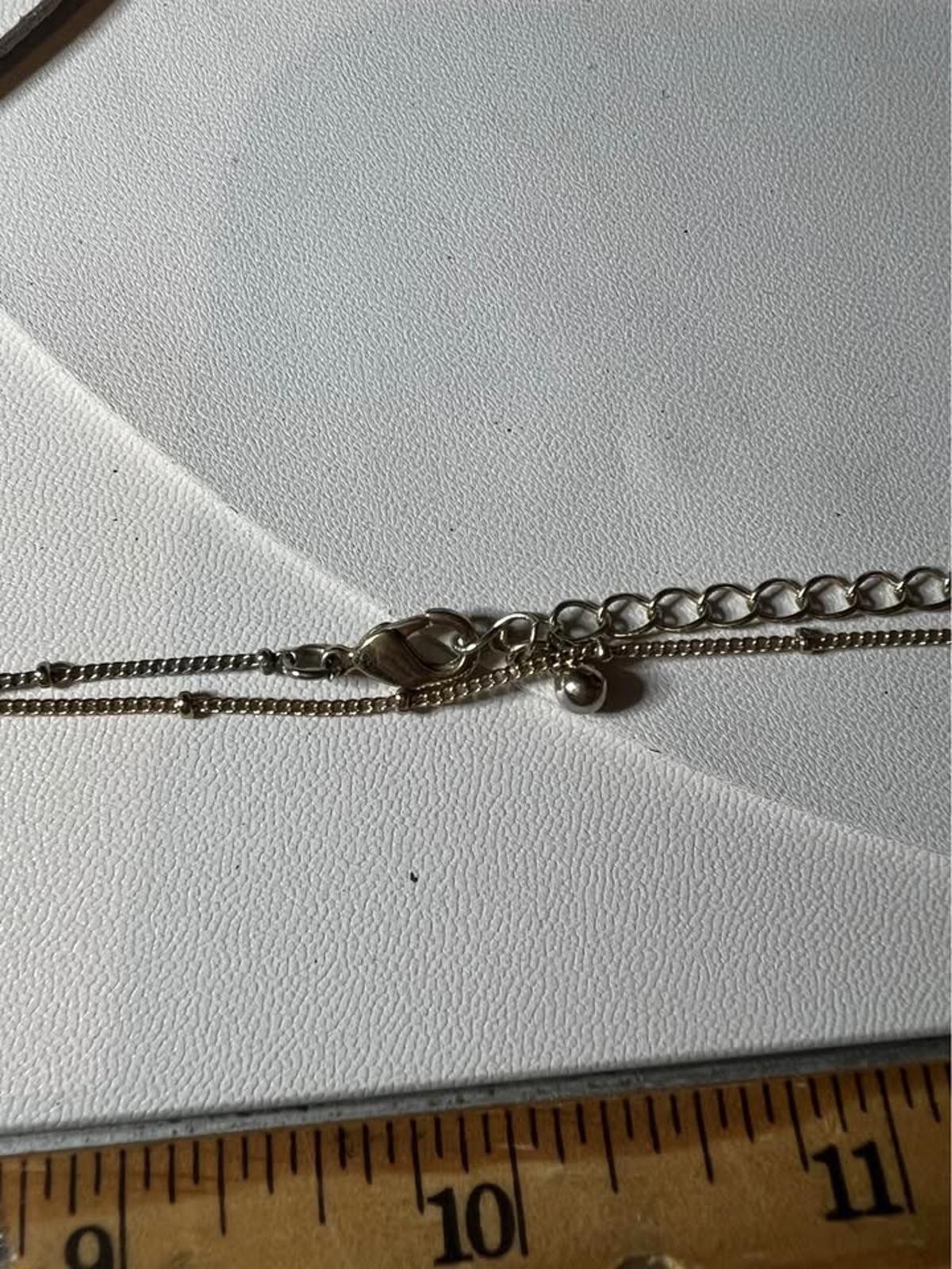 16 in Shiny Silver Tone Necklace in Perfect Condition