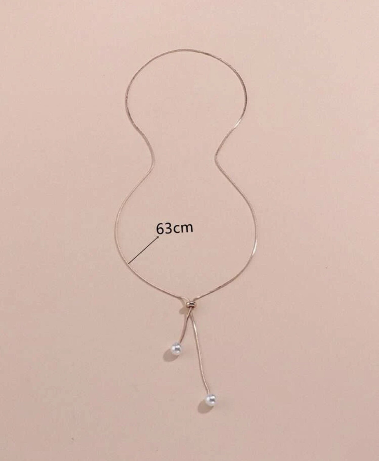 FAUX PEARL DECO Y LARIAT ADJUSTABLE NECKLACE JEWELRY COLOR GOLD & SILVER