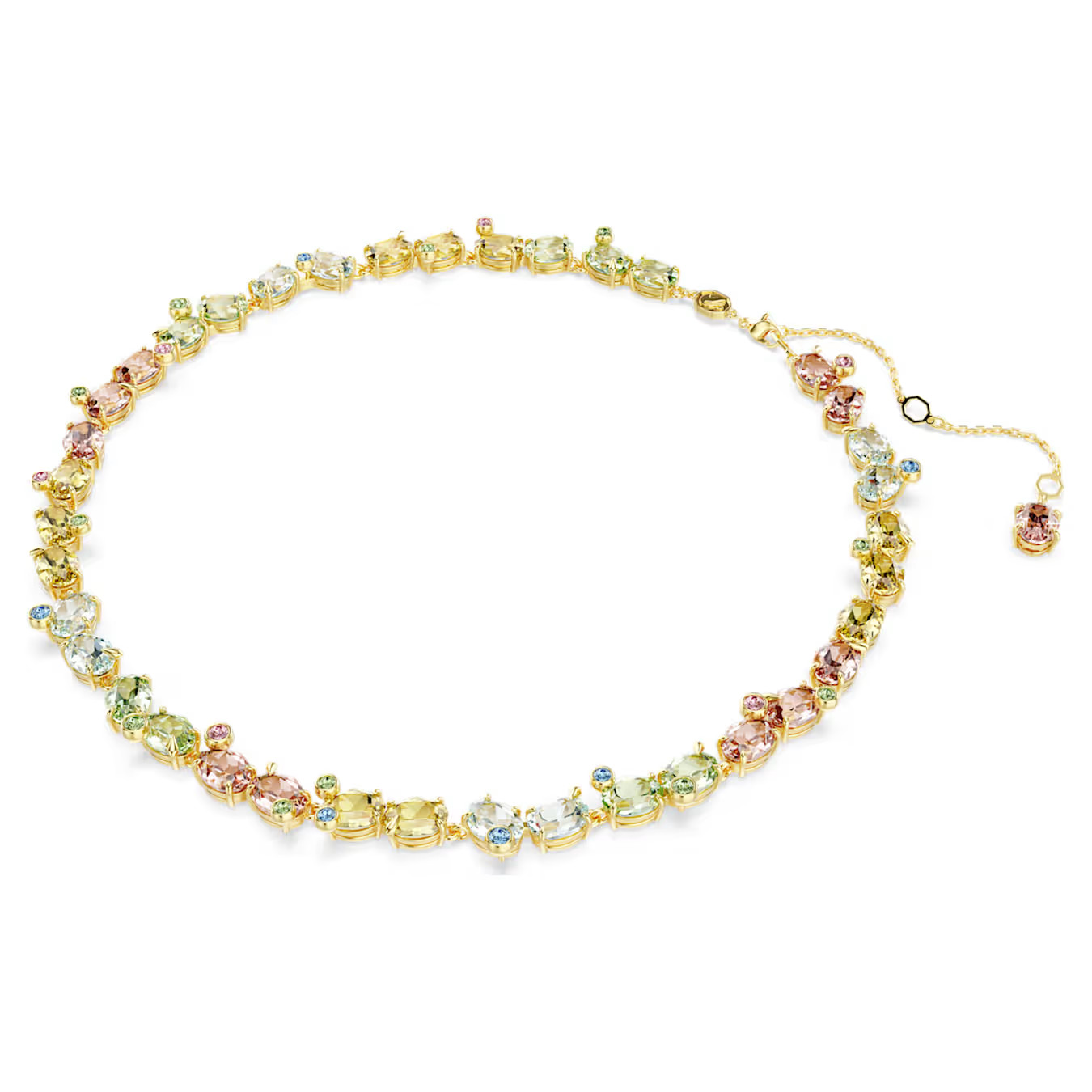 jewelry,Gema Tennis Necklace Various sizes, Multicolored, plated