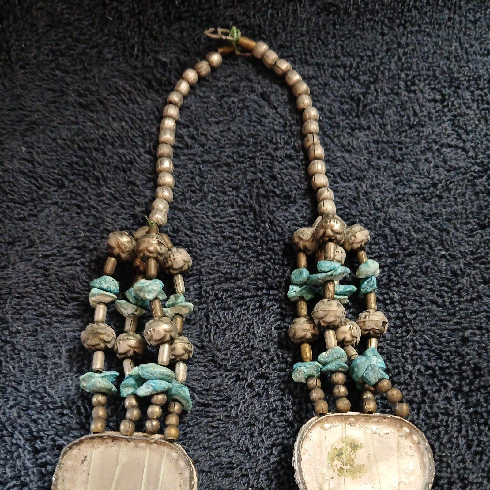 Vintage Tibetan Tribal Necklace Boho Turquoise Style Multi-Strand Statement