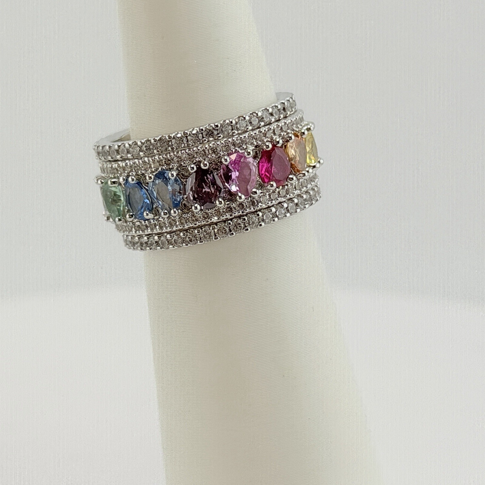 Bomb Party MHA Mental Health Awareness Sz 10 “You Are Never Alone” Rhodium
