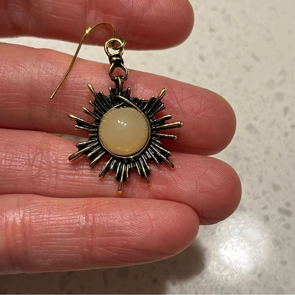 Vintage Bohemian Style Zinc Alloy Sun Moon Stars Asymmetrical Earrings