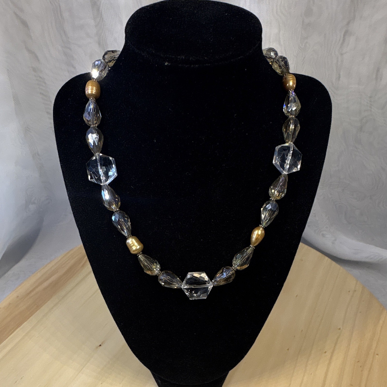 Donna Dressler Crystal Necklace & Bracelet, 925 clasp and extender