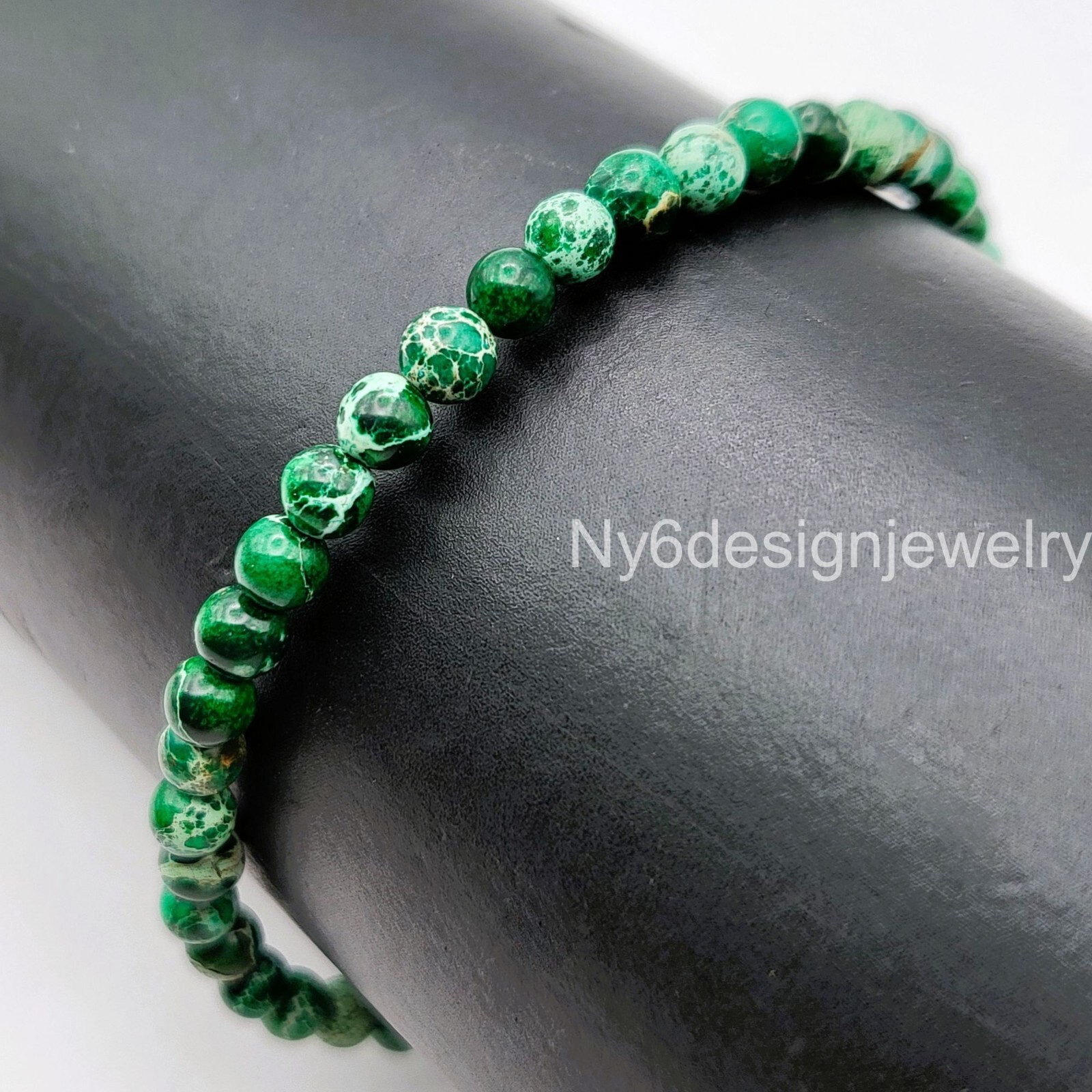 Green Sea Sediment Imperial Jasper Crystal Healing Bead 4mm 6mm 8mm 10mm 12mm