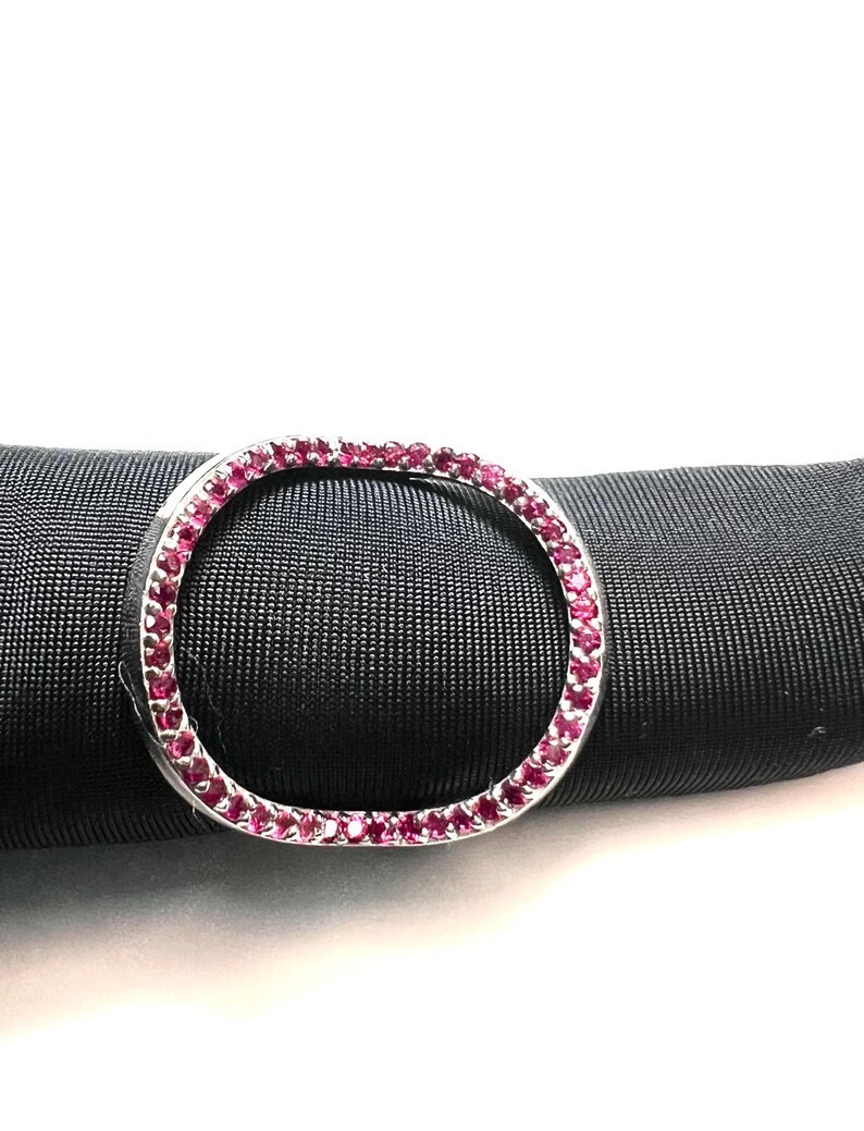 3 in 1 Simulated Gemstone Ring 925 Sterling Silver Green Blue Pink Stack Ring