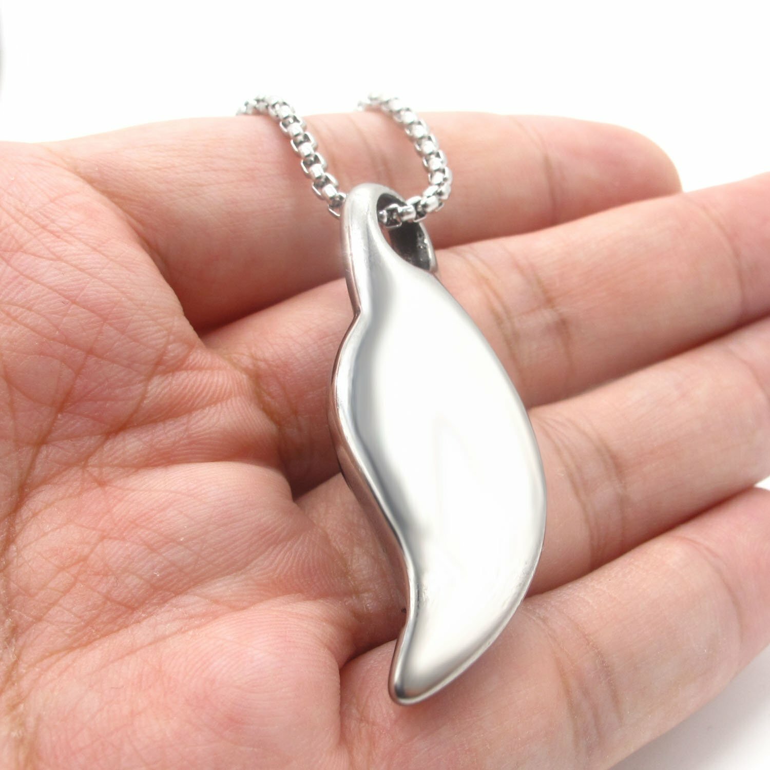 MENDEL Fashion Mens Black Onyx Stone Pendant Necklace Stainless Steel Charm Set