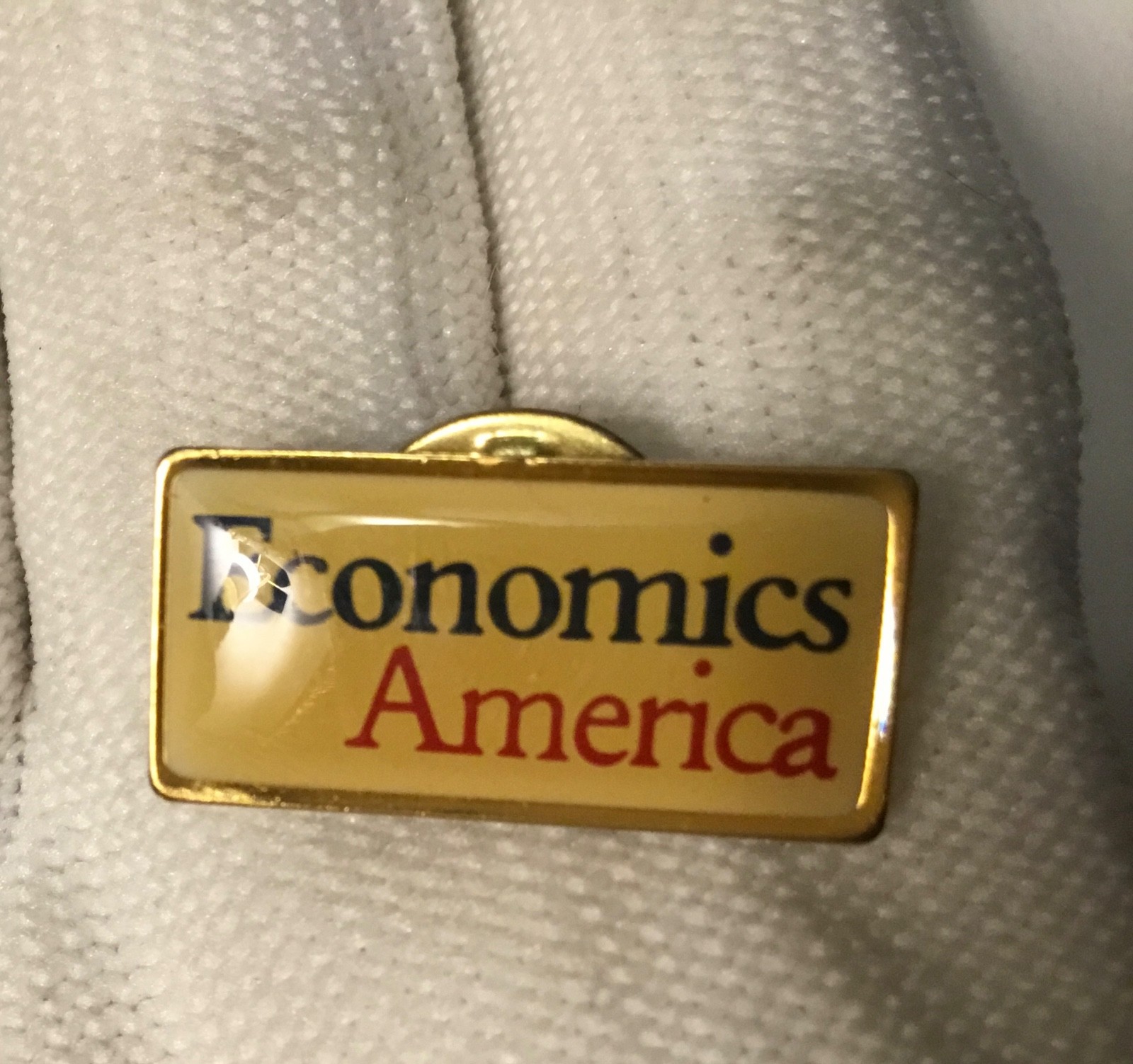 Lot Of 3 USA Lapel Pins Hat Pins 1 American Flag & 2 Economics America