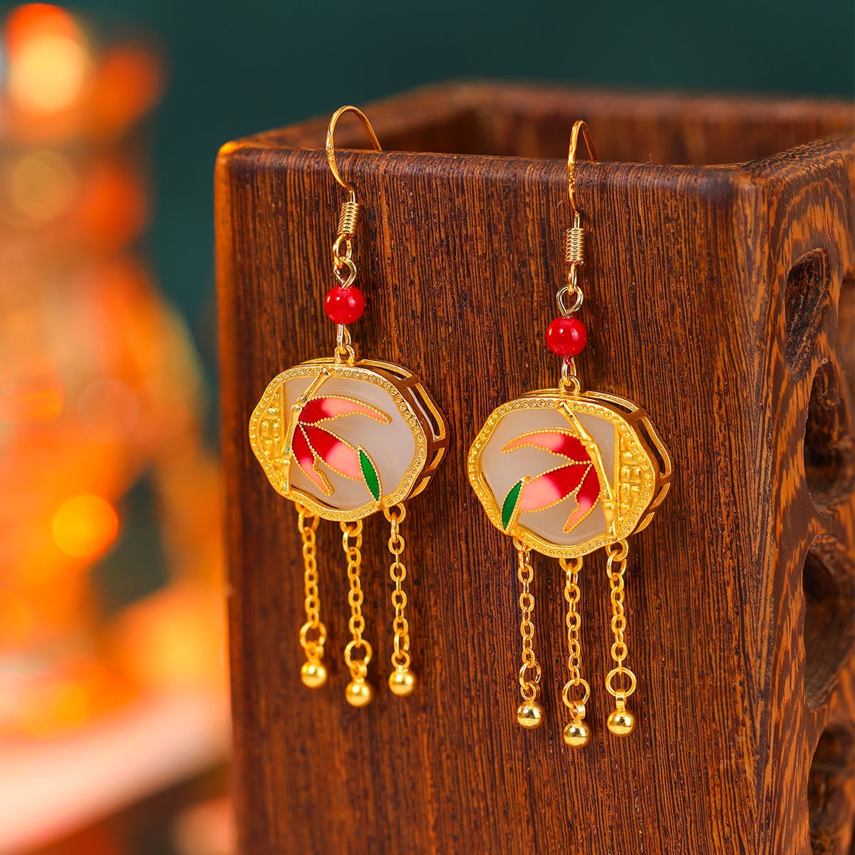 Chinese Style Tassel Earrings Fashionable Versatile Ear Jewelry