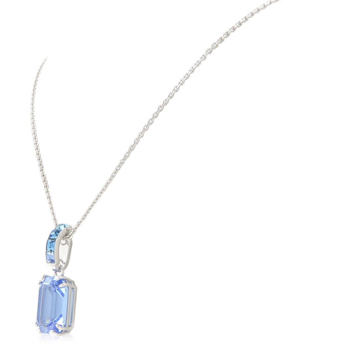 Swarovski Millenia Pendant Long Pendant Rhodium Shiny Blue