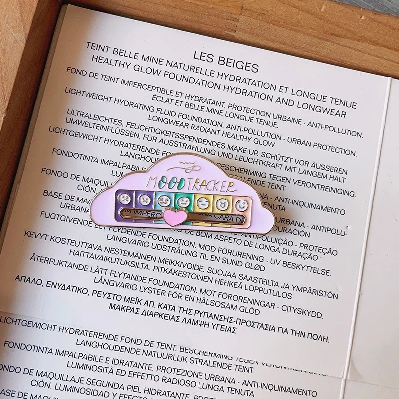 My Social Battery Metal Mood Brooch Pin Funny Interactive Enamel Badge Pins Gift