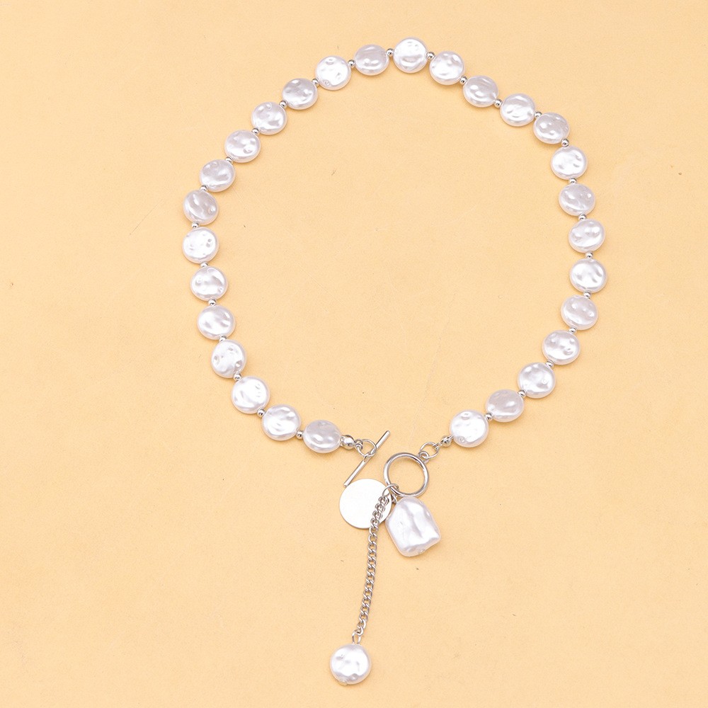 Pearl necklace jewelry – Baroque pearl necklace for women