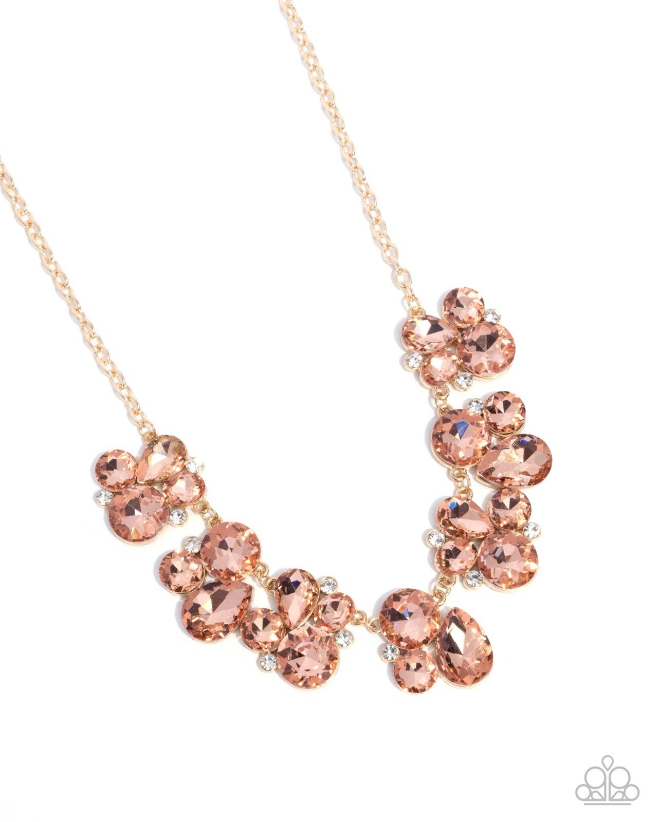 New Paparazzi Jewelry-Fairytale Frost Necklace-Gold