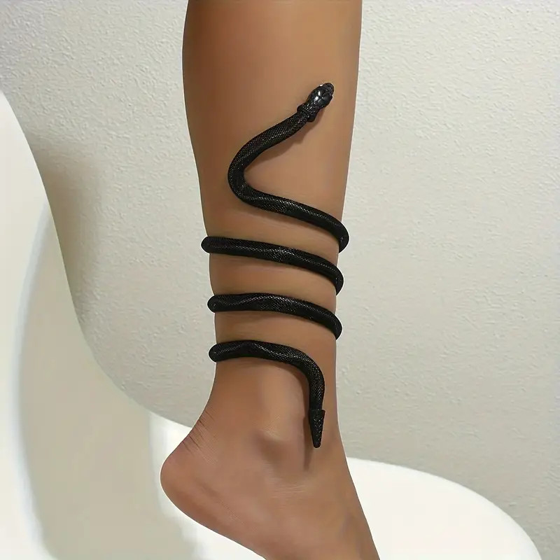 Necklace Bracelet Adjustable Scaled Snake Collar Neck Wrist Jewelry Gothic