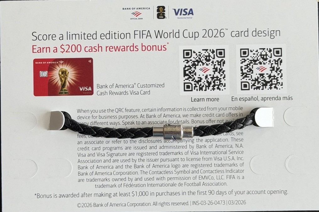 FIFA World Cup 26 Bank Of America RARE MEXICO Charm Bracelet