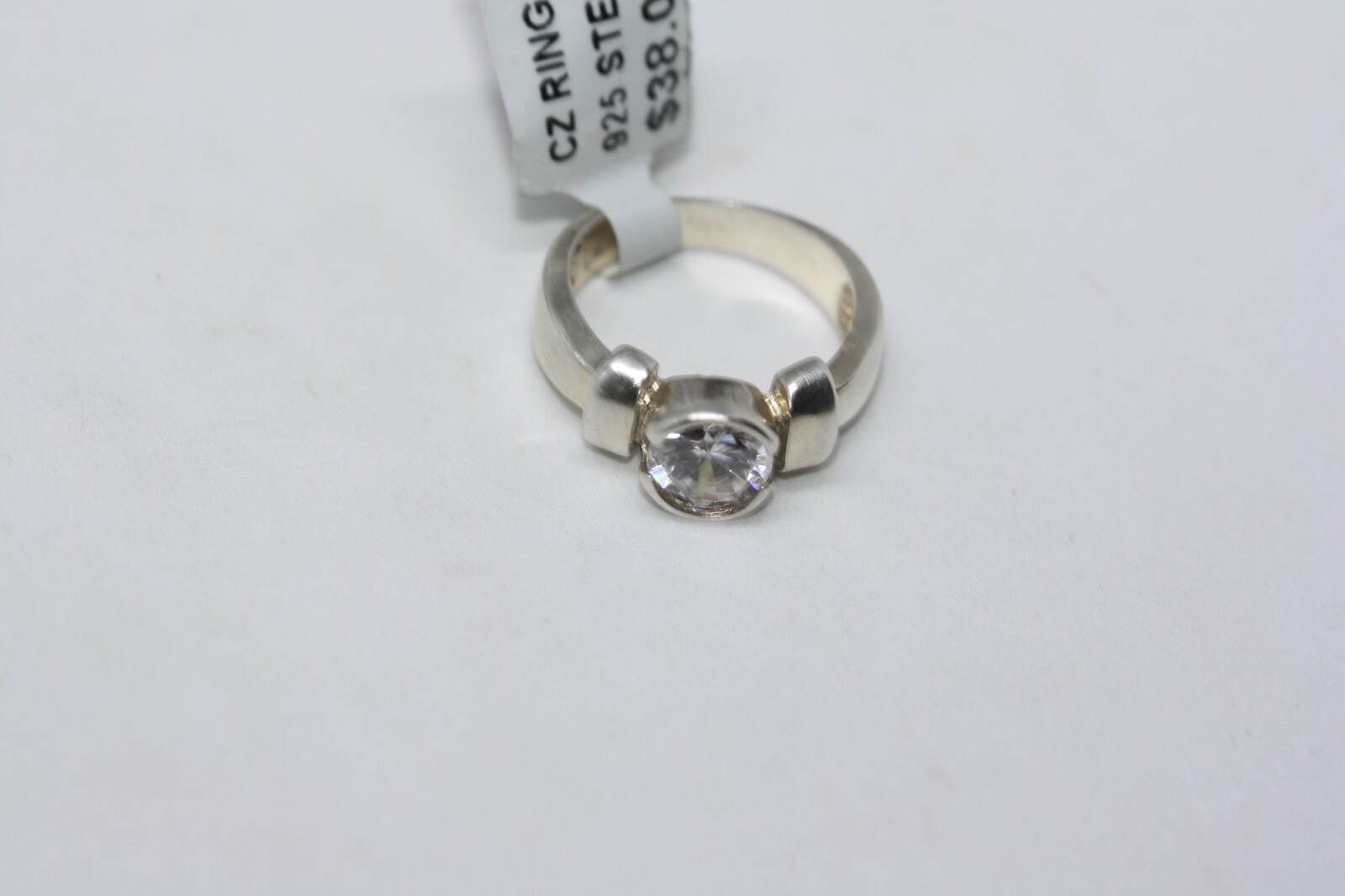 New Mexican 925 Silver Channel Set 1.5 CT Round CZ Women’s Designer Ring Sz 5.75