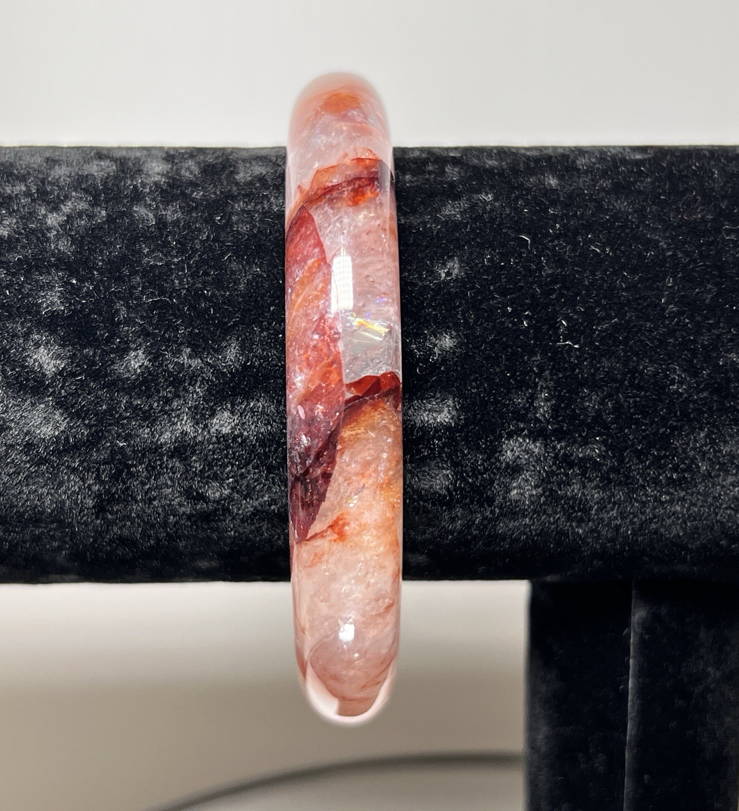 Fire Quartz Bangle Inner Diameter Size 60m -See Description & Pics For More Info