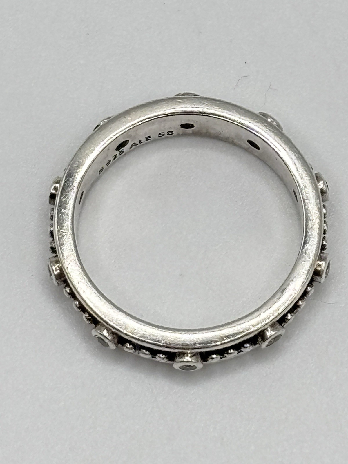 Pandora S925 ALE 58 Fairytale Royality Eternity Band Ring Size 8