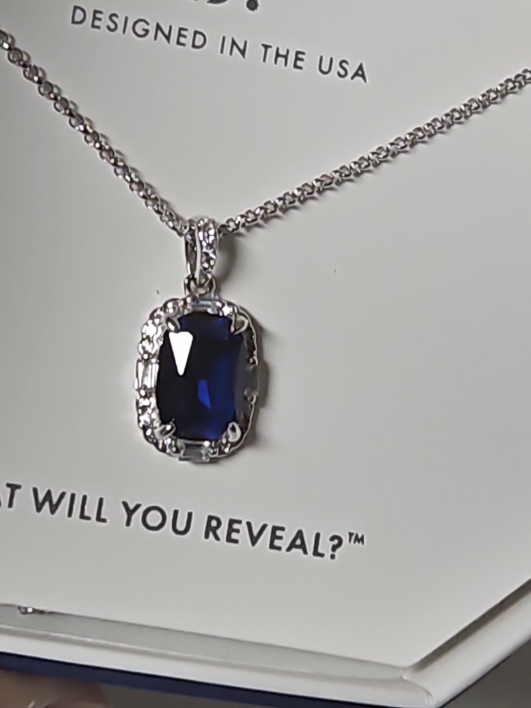 Bomb Party Sept 2024 Lab Sapphire 925 Sterling Necklace Giving Glamorous