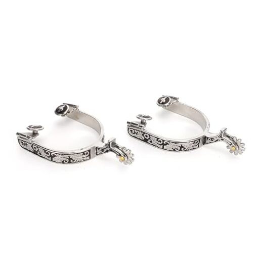 Bumper Spurs, Horse Spurs, Stainless Steel West Cowboy Spurs, Boot Spurs with