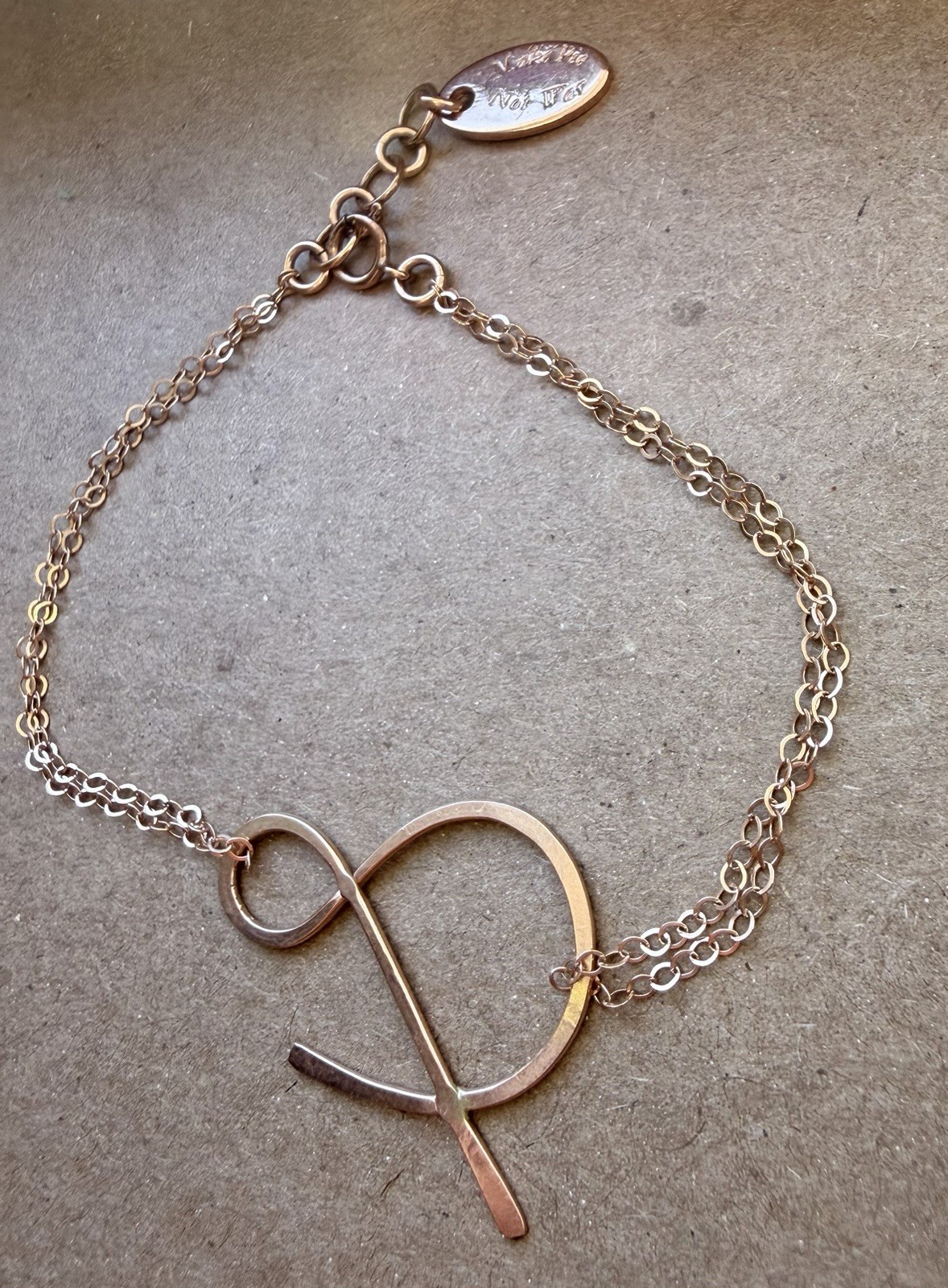 Ampersand Bracelet, Made & Sold On Etsy By Make Pie Not War. Dainty & Lovely