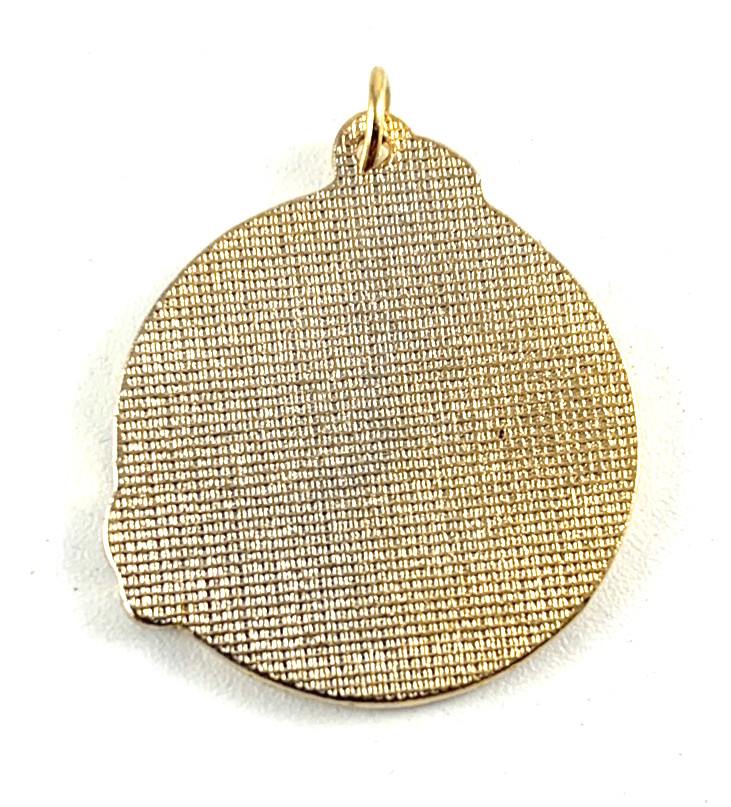 Philippine Islands Charm | Brass | Light Blue Enamel | 7/8″ | New