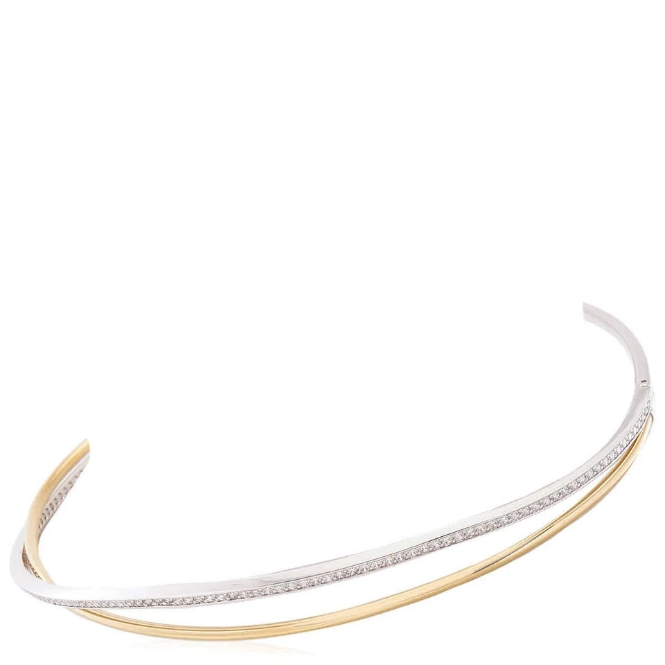 Swarovski Hyperbola Choker Mixed Plating White