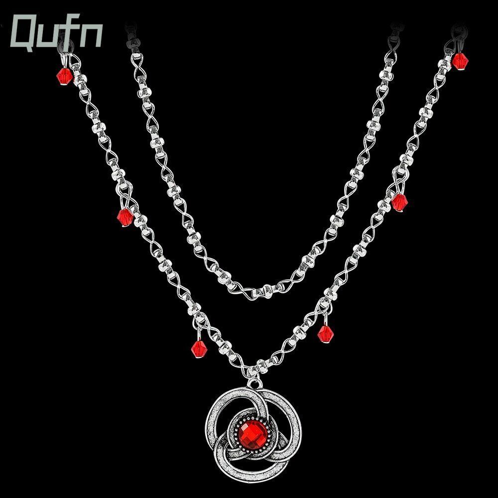 House of The Dragon Necklaces Princess Rhaenyra Targaryen Red Pendant Earring