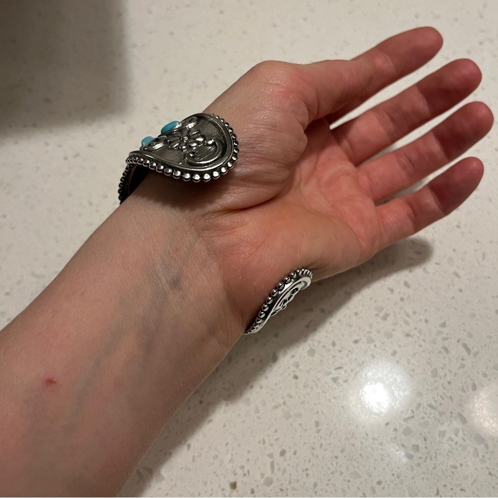 Bohemian Style fake Turquoise Iron cuff Bracelet