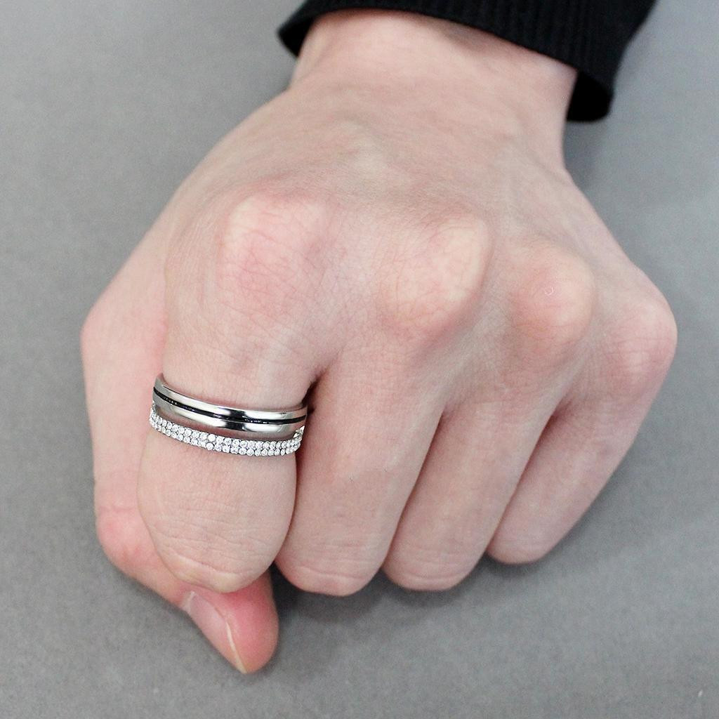 Open Band Unisex Male Female Wide Eternity Ring