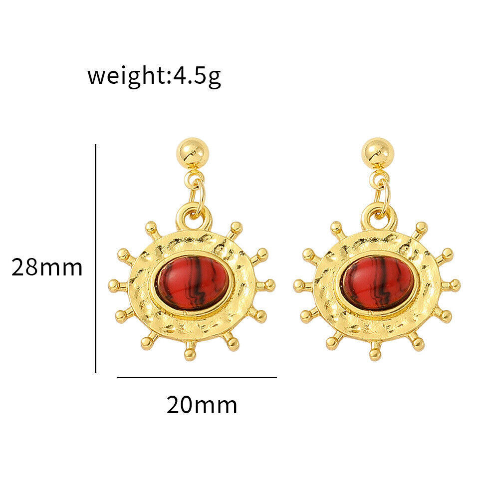 House of The Dragon Necklaces Princess Rhaenyra Targaryen Red Pendant Earring