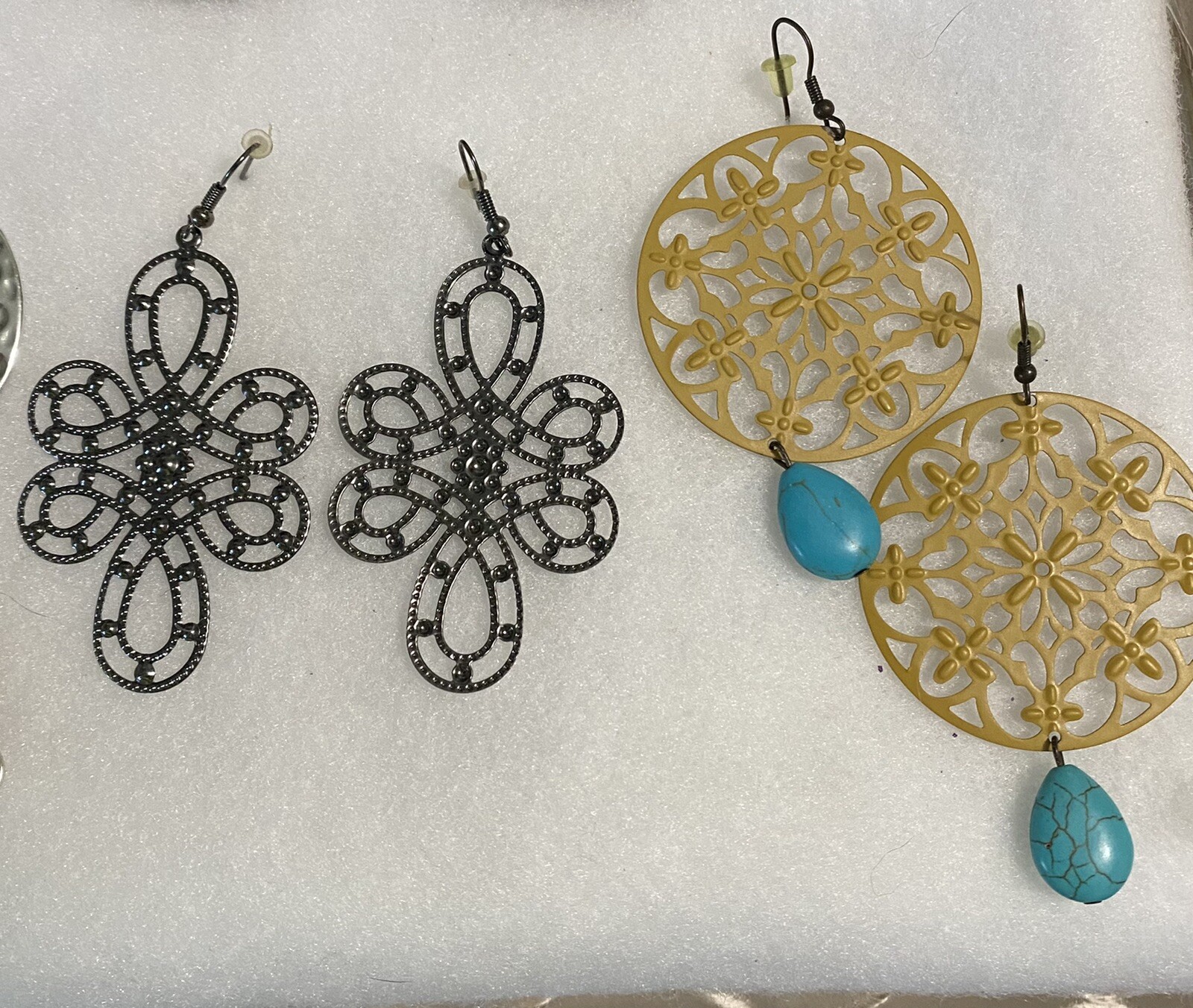 Very Cute Large Dangle Earrings x 8 Pair Preowned