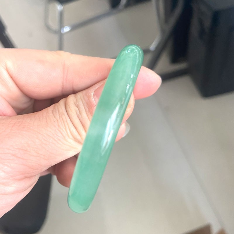 Certified Grade A Green jade 52mm Natural Jade jadeite Bangle Bracelet