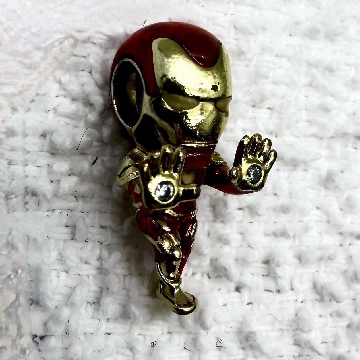 Pandora Marvel Avengers Iron Man Charm 760268C01 Red Enamel Gold Plated – READ