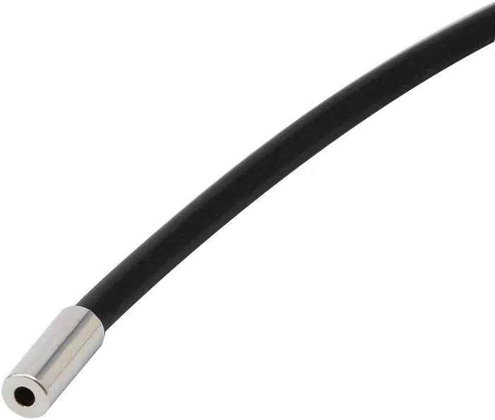 Necklace Rubber Rope Necklace with 3Mm Black Stainless Steel Clasp 18-Inch, Whit