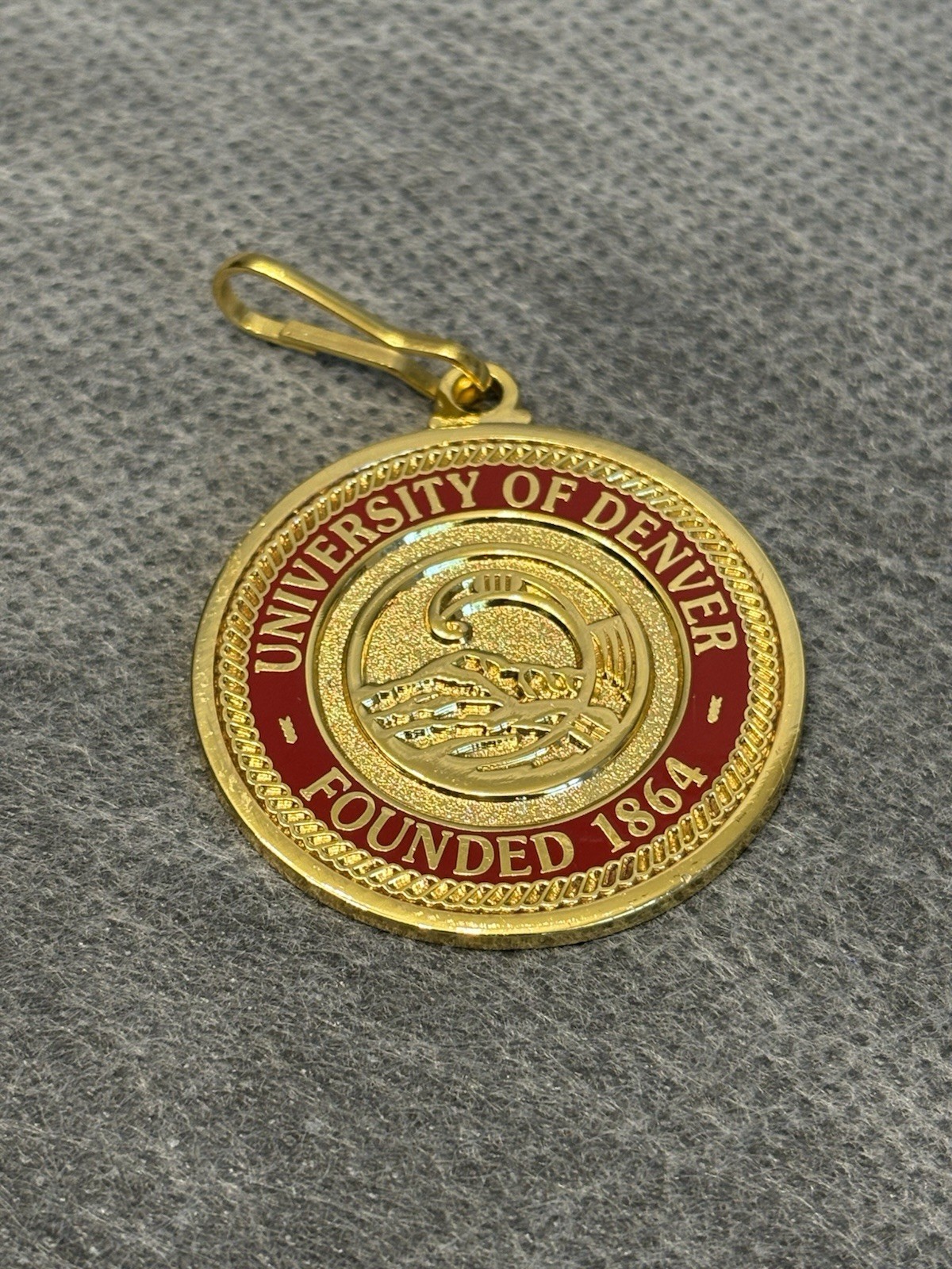 University Of Denver Founded in 1864 Zipper Pull Medallion by Jostens ZP 455