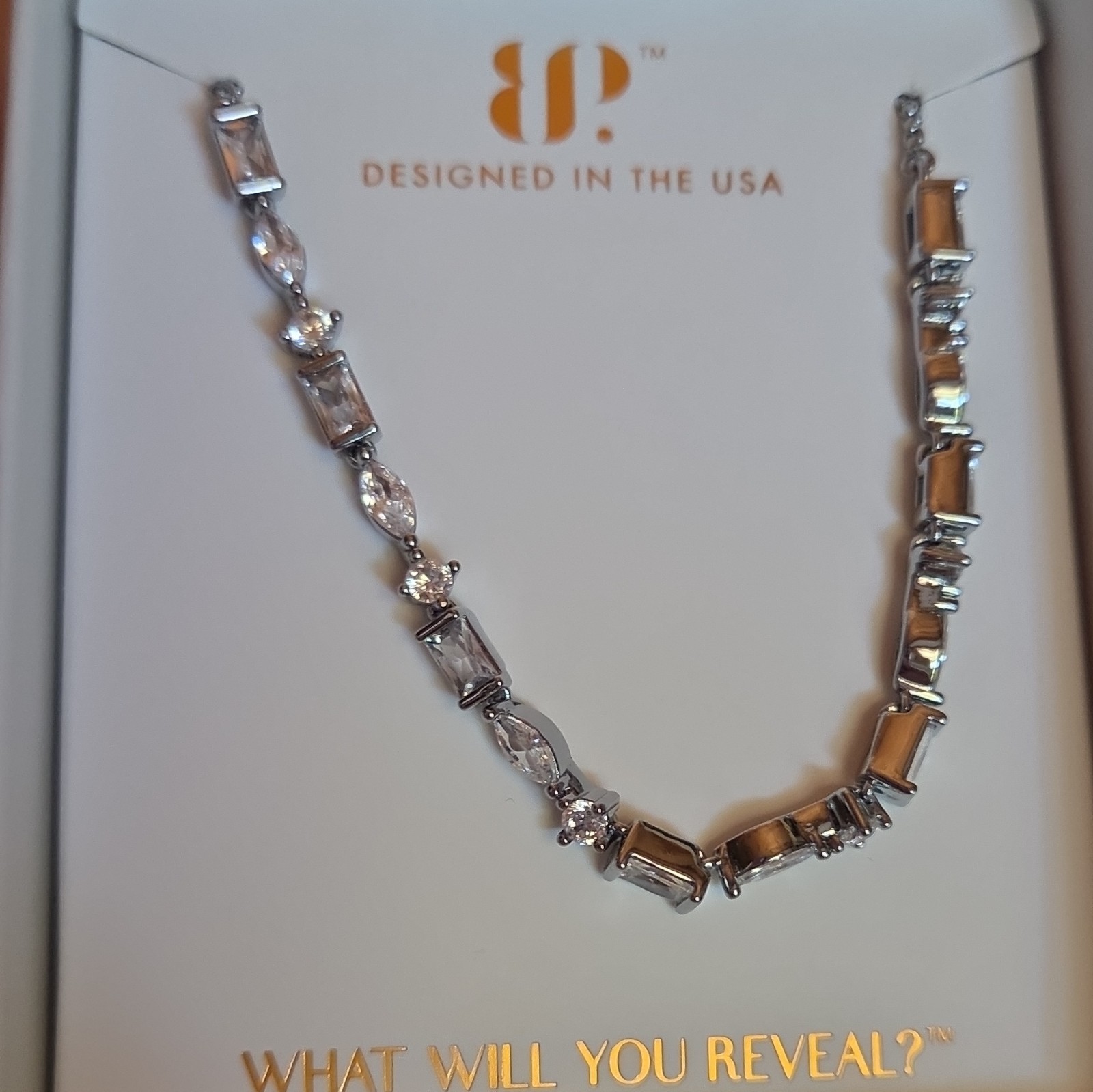 BP April Birthday Collection 2026 The Violette CZ Hema Plated Slider Bracelet