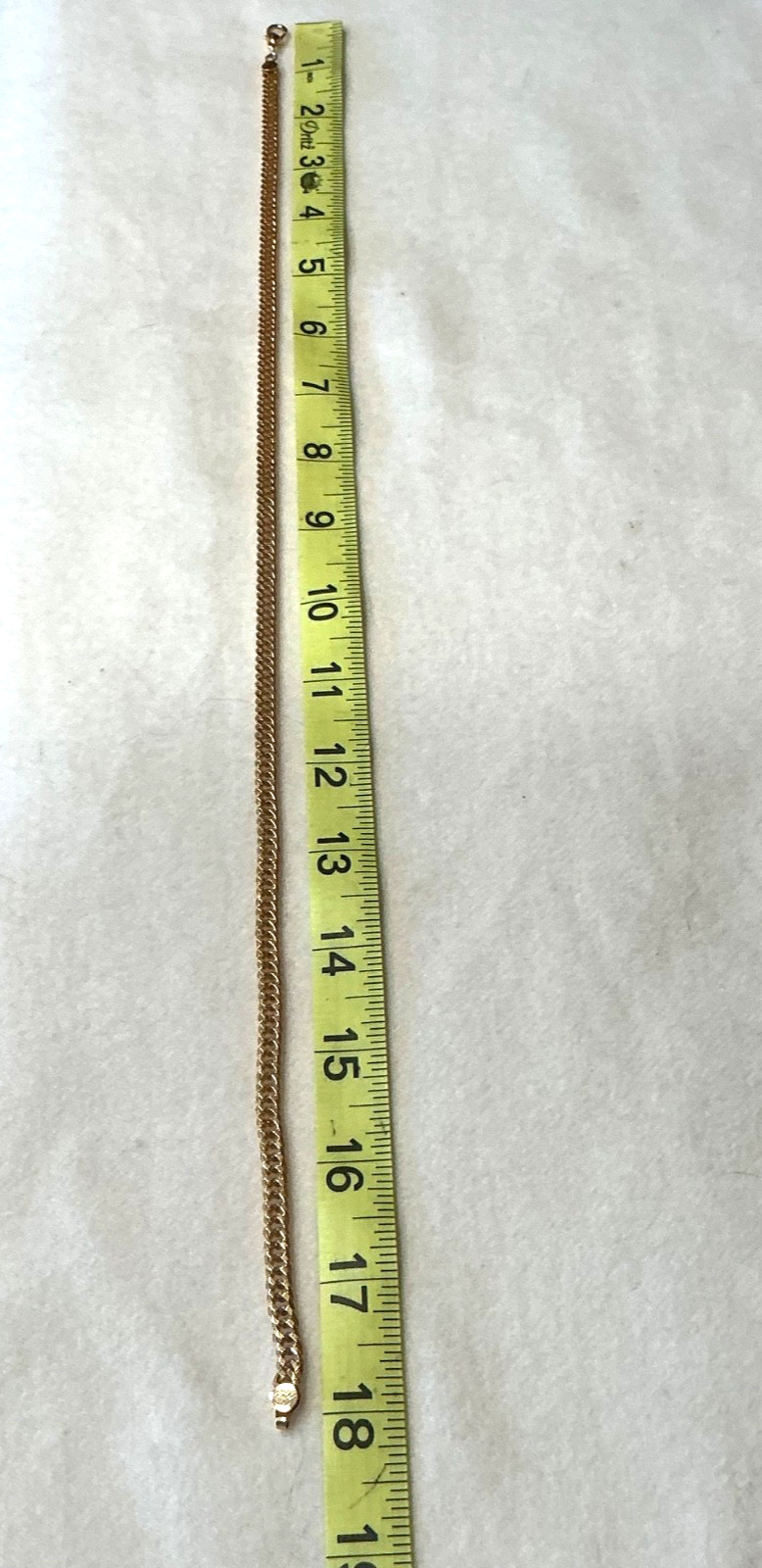 18″ Gold Tone Cable Chain Necklace 5.5mm 15.7g NICE!