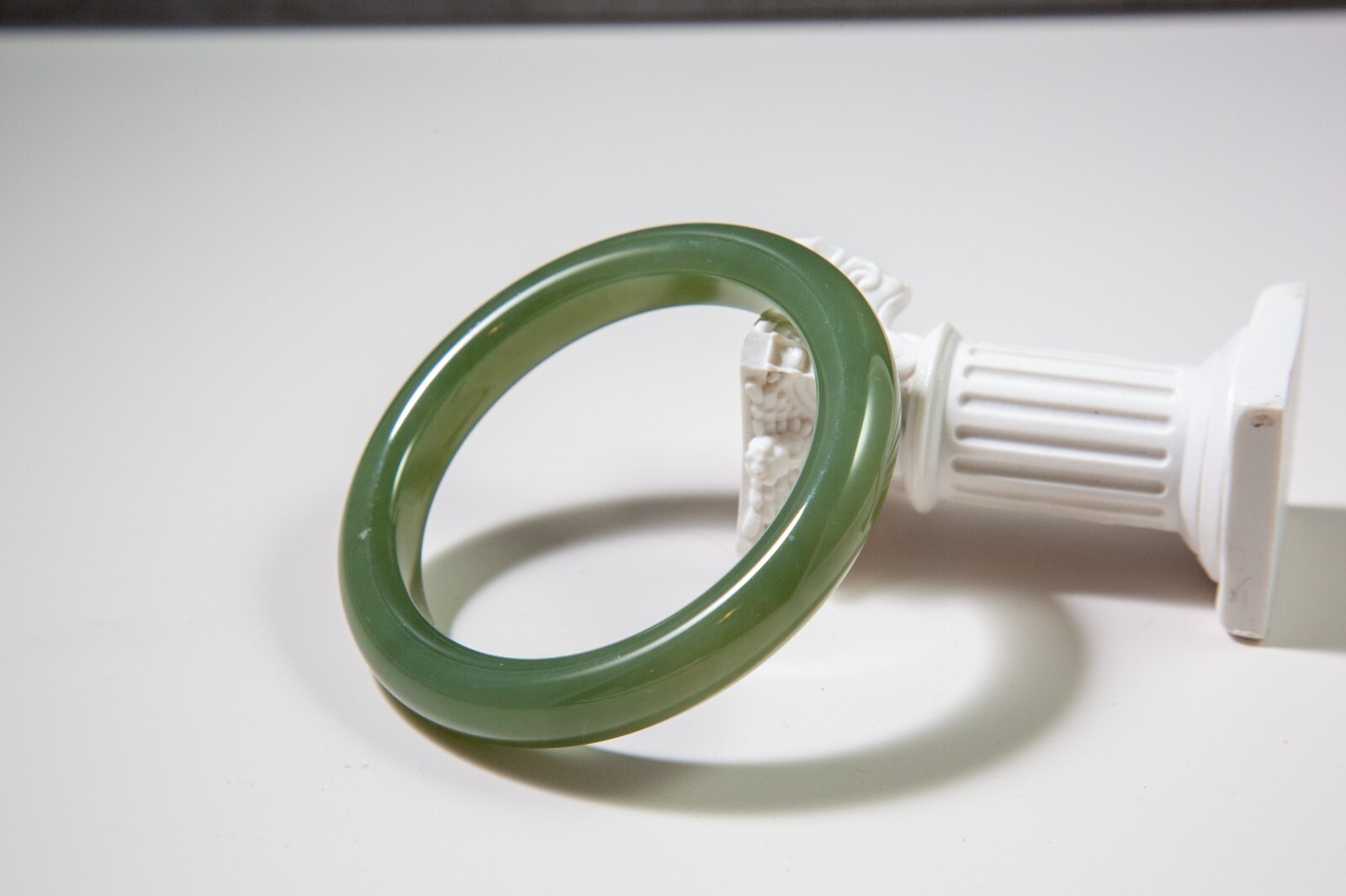 57mm High-grade Oily Water Green Blue Nephrite Bangle Bracelet | 57口蓝绿和田玉手镯