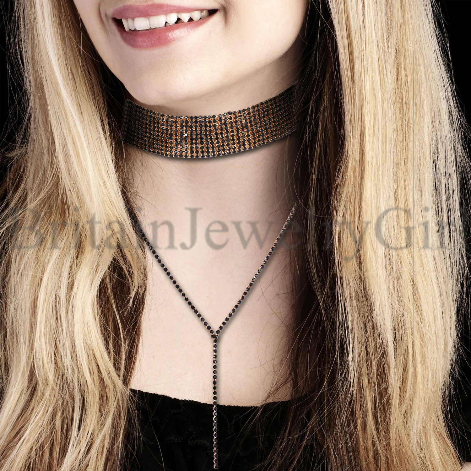Exquisite Sexy Sequins Choker Women Girl Lady Long Chain Pendant Tassel Necklace
