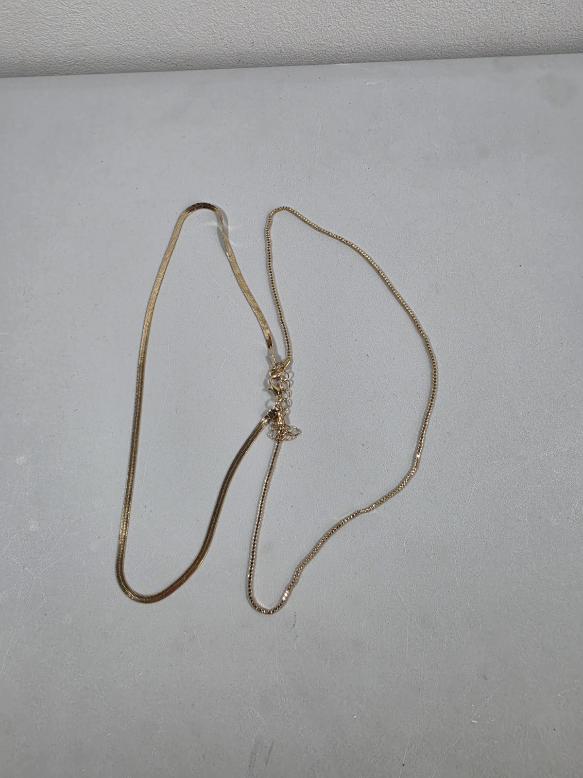 Ling & Bai Snake Chain Gold Necklace Unisex For Him Or Her Brand-New