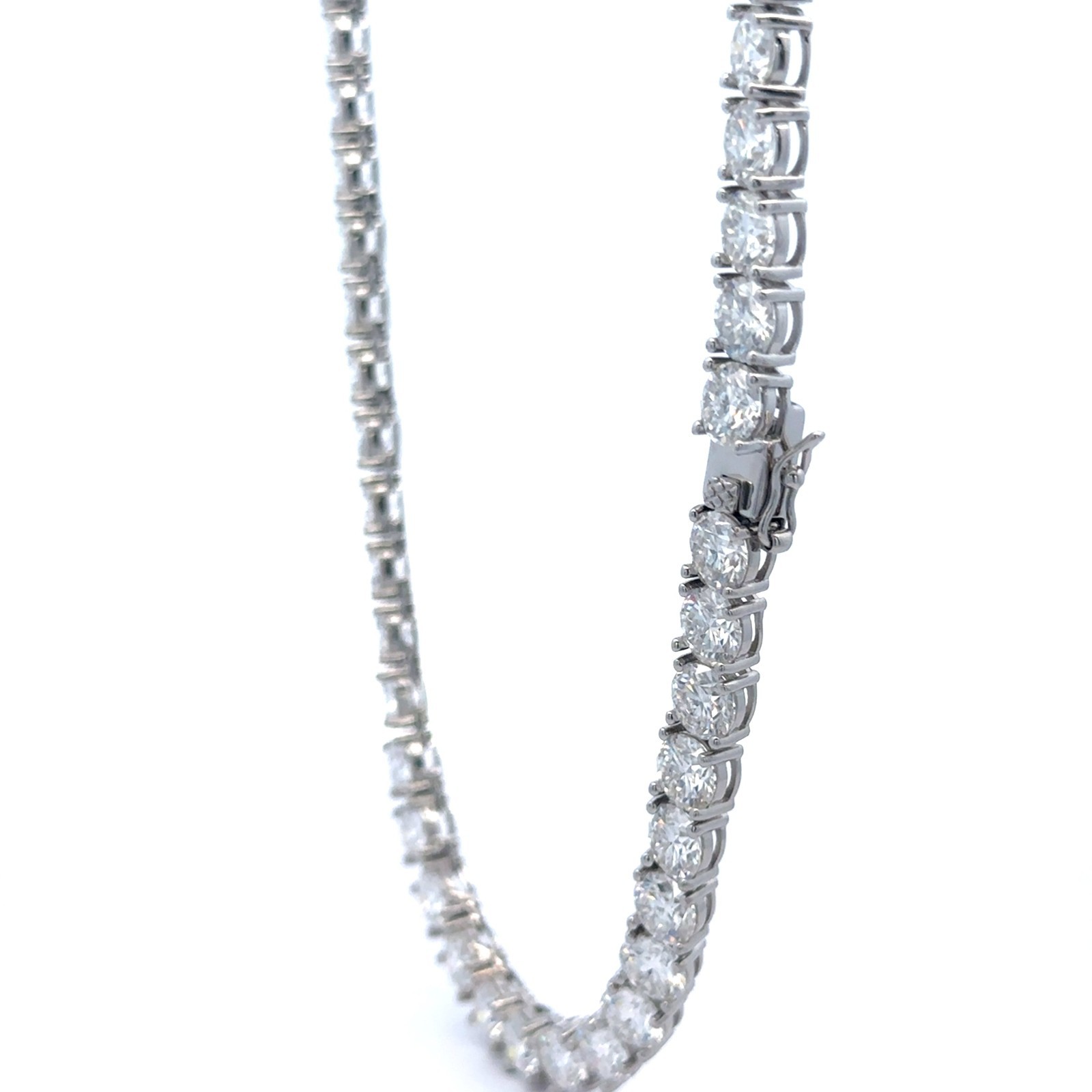 MOISSANITE 925 Sterling Silver Tennis 3mm 18” chain Passes Tester