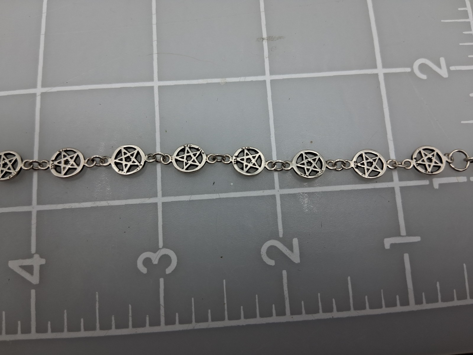 Pentagram 5 Pointed Star Bracelets 92.5 Sterling Silver Jewelry
